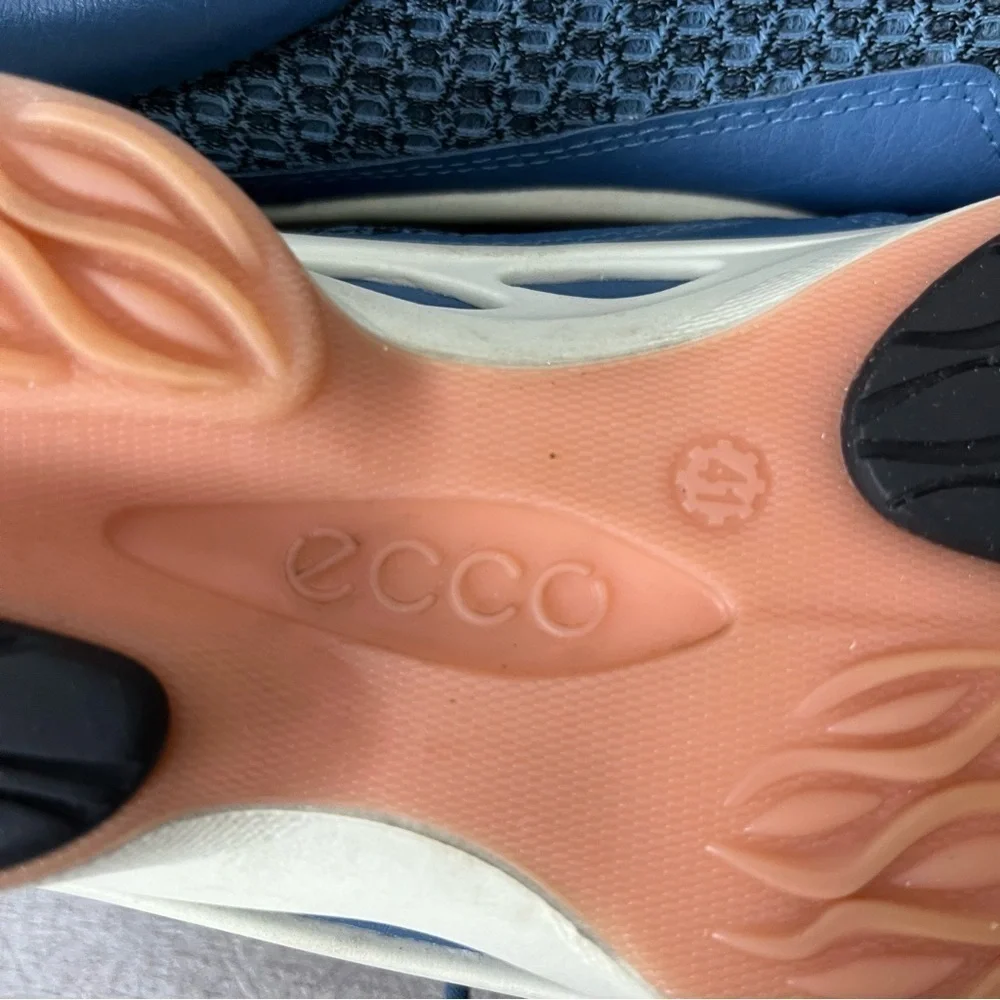ECCO Biom Blue Leather Mesh Sneaker Size US 10